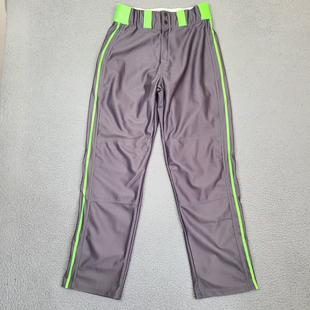 Berserk Athletics Baseball‎ Pants Mens 30 x 31.5 Gray Sports Snap Buttons READ*